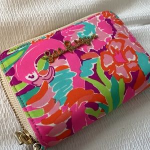 The Pink Flamingo Lilly Pulitzer Wristlet Wallet